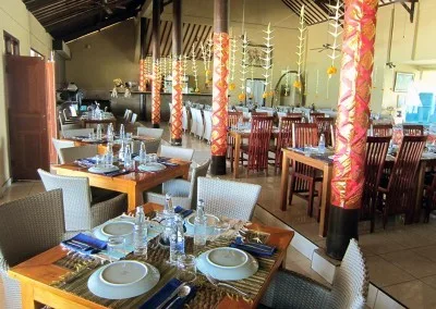 Inside restaurant