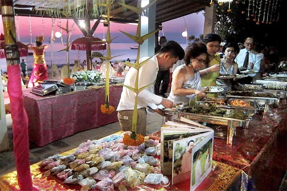 work example: wedding buffet